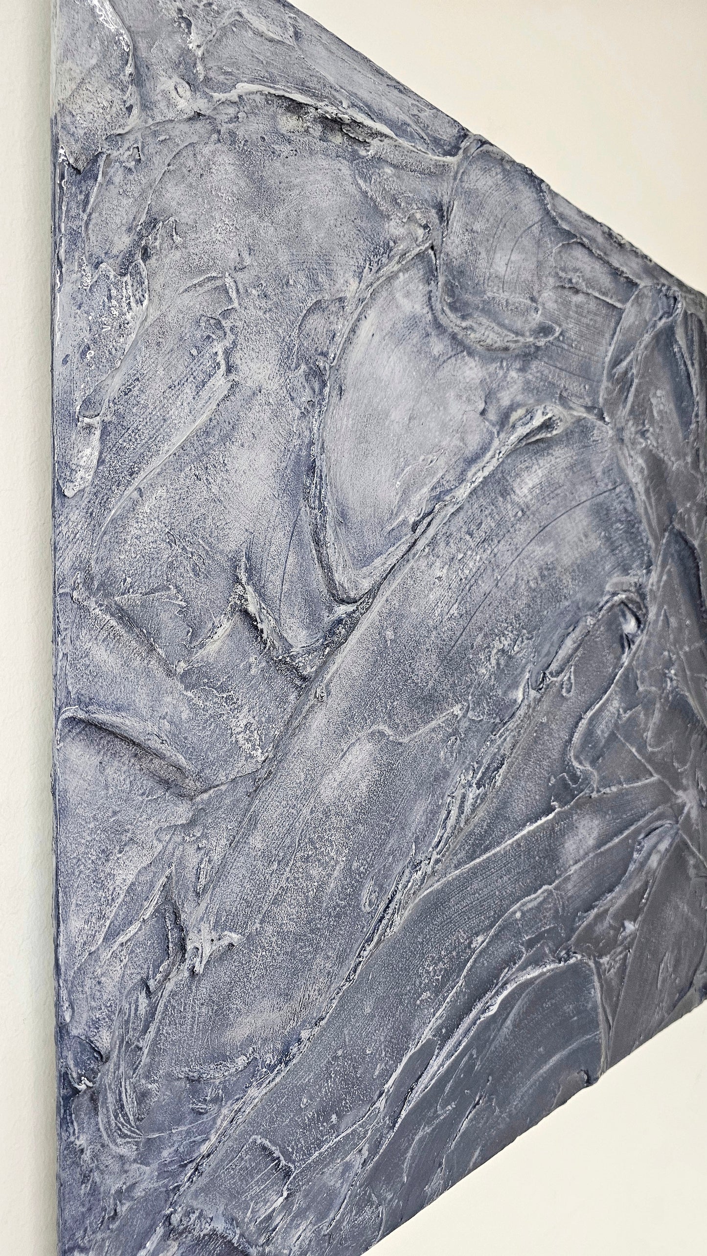 TRACES INDIGO - 73 x 73 cm