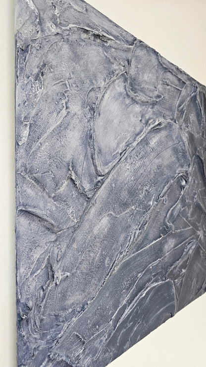 TRACES INDIGO - 73 x 73 cm